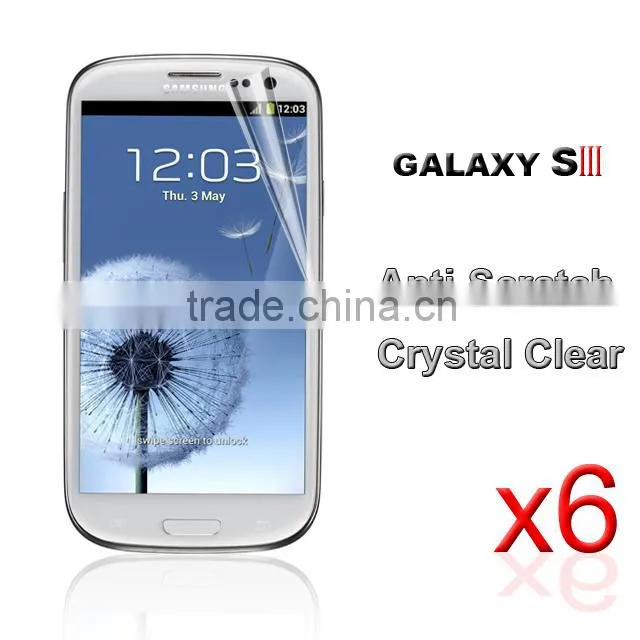 Screen Protector For Samsung Galaxy S3 I9300 , 6PCS Screen Protector Glass