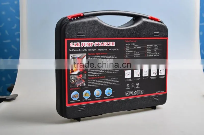 10000mAH-12000mAH multi-function car jump starter with LED display (SPB5027)