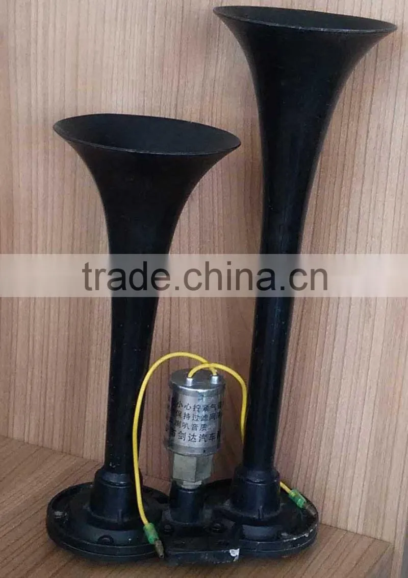 12V/24V Car Electric Air Horn Car Modified Horn black