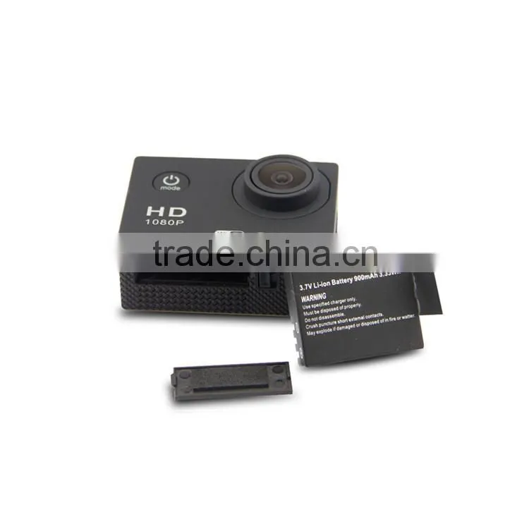 High Quality Full HD 1080P Outdoor Action Sport Camera For Bike/Diving/Surfing/Skydiving