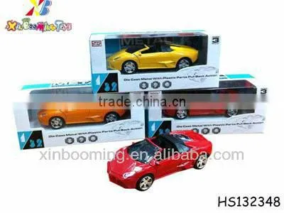 High quality 1:32 pull back die cast car with light and music