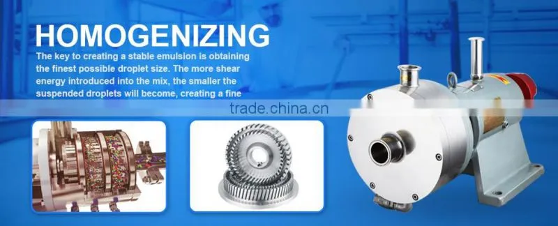 High shear homogenizer for fruit juice and yogurt