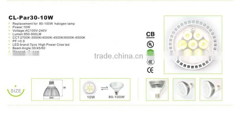4w 9v 19v par lamp Replace 50w halogen lamp