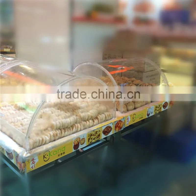 Wholesale retail shop acrylic food display case, acrylic box