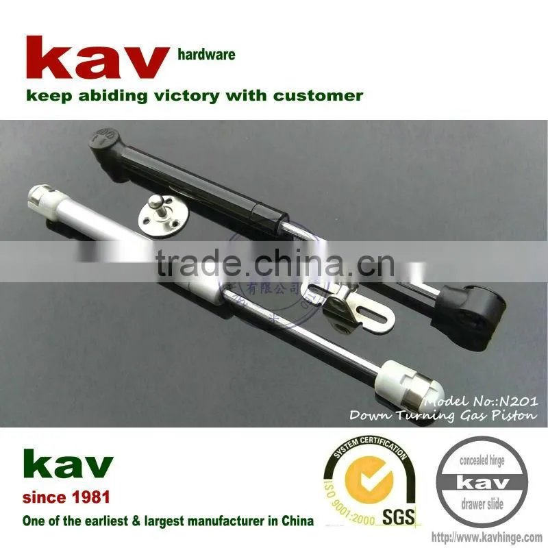 hinge manufacturer down turning hydraulic gas piston for wall cupboard