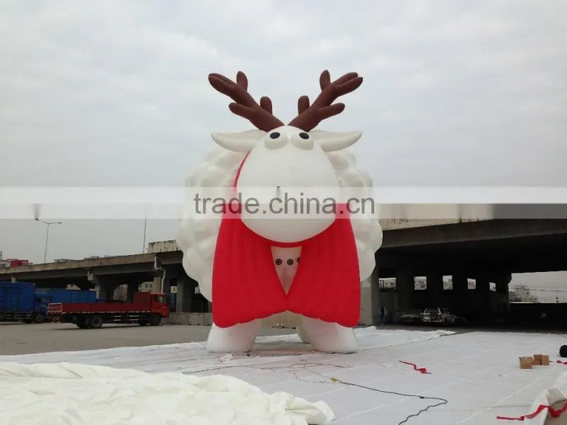 Modern big inflatable cartoon sheep,inflatable model for sale