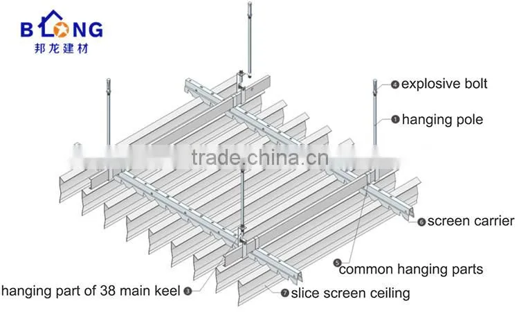 modern design wholesale price Aluminum screen suspended Ceiling