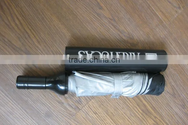 Cheap Wine Bottle Umbrella with Customized Logo