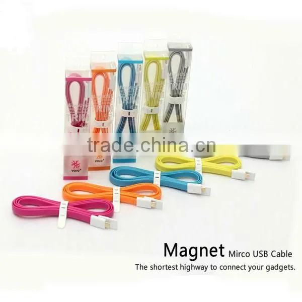 Colorful noodle flexible flat cable for all kinds of android smart phones