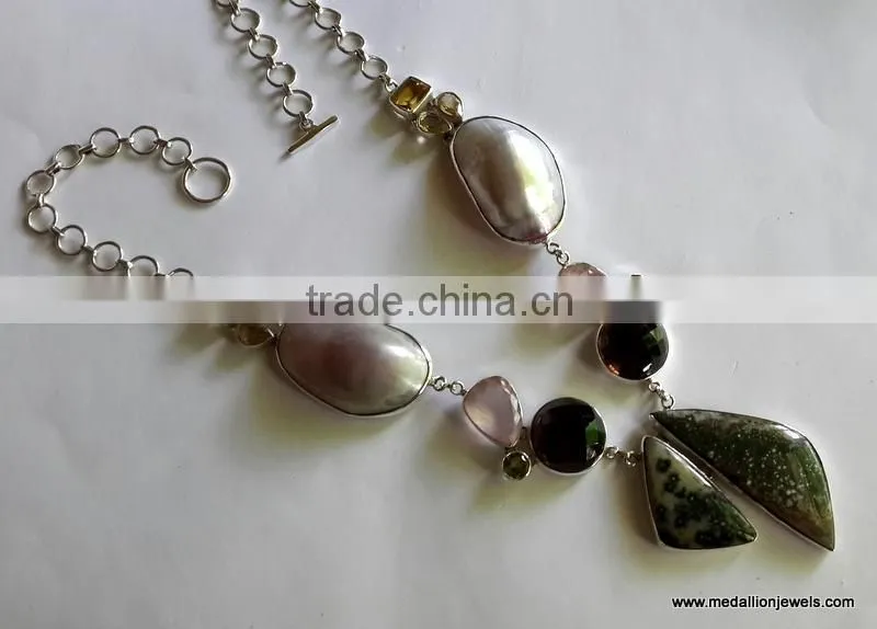 Tanzanite Oval Cabochon 925 Solid Sterling Silver Necklace, Designer Sterling Silver Gemstone Necklace, Gemstone Necklace