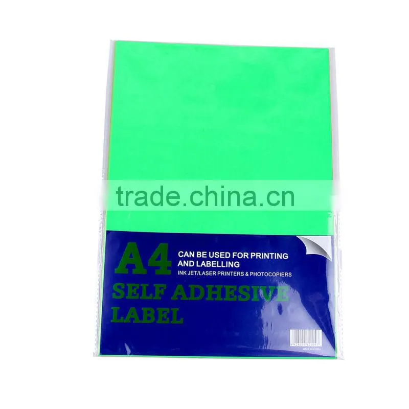 2014 hot sale reasonable price A4 custom self adhesive label