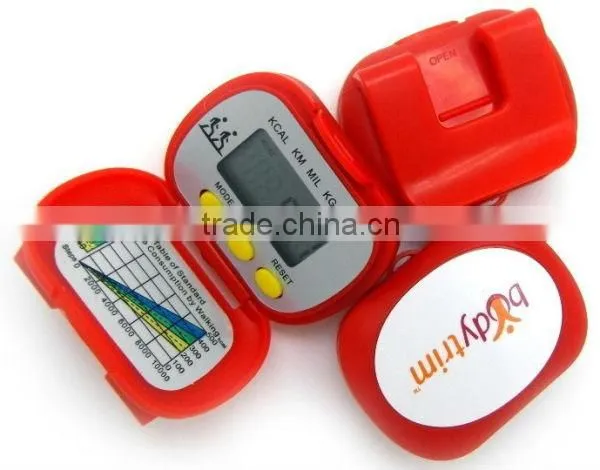 3Buttons Digital Multifunction Calories Flip Pedometer with Time and Stopwatch Function