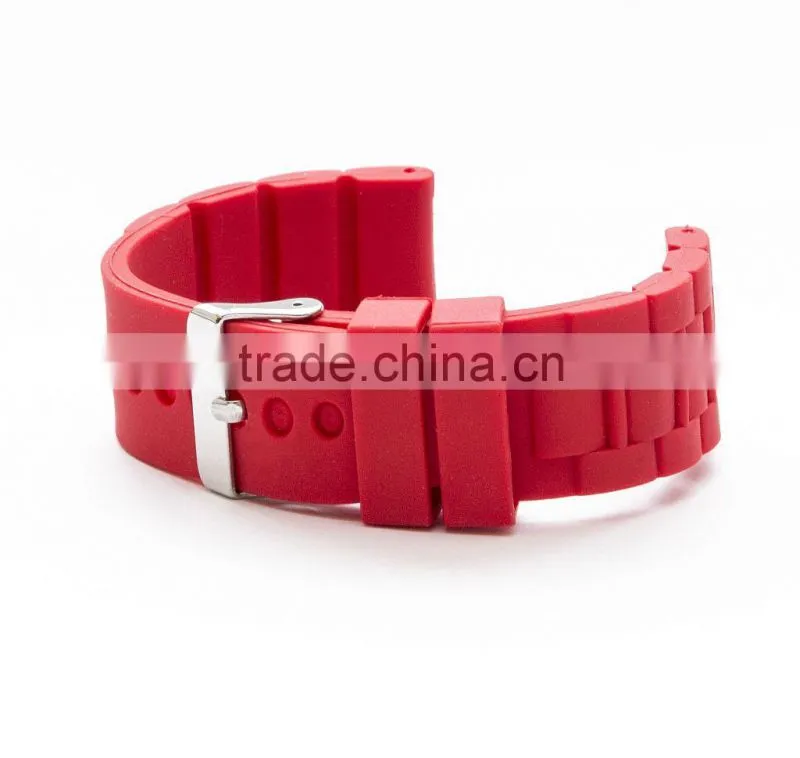 Silicone wristband watch band for adult