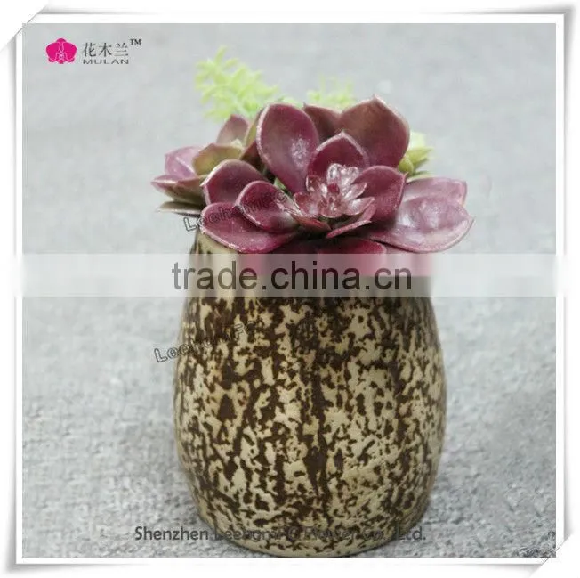 decorative artificial succulent grow in succulent pot