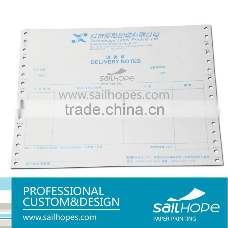 best selling consignment note printing from paper mill