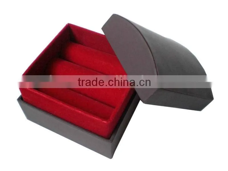 Manufacturer Luxury Black Cardboard Velvet Watch Boxes