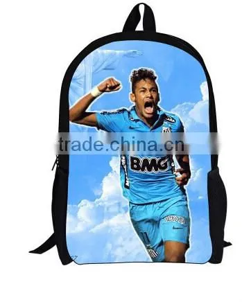 Popular Durable Backpack for fans with football star pattern