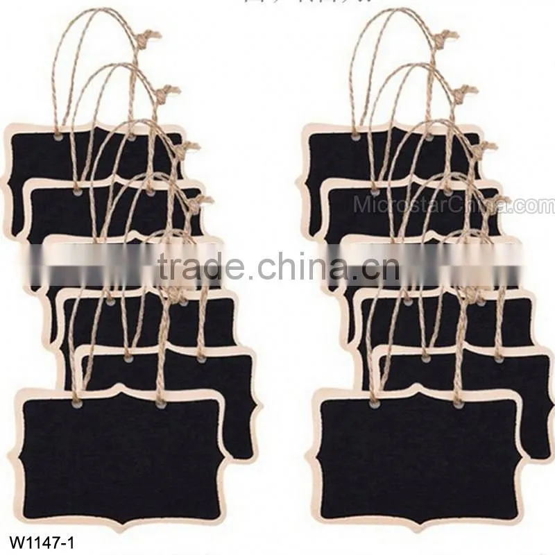 Creative mini blackboard inserted card standard price tag floral decoration inserted card seat license