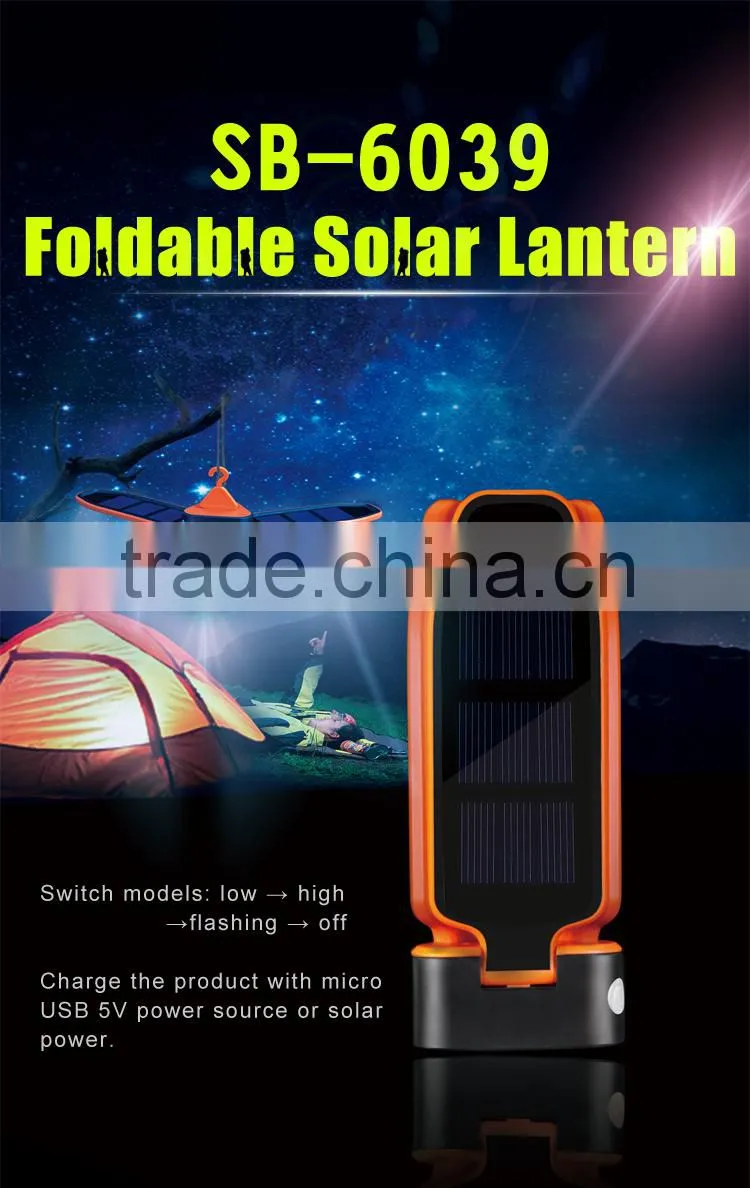 Solar outdoor sports led rechargeable fishing lantern lights for night fishing, bivouac, BBQ
