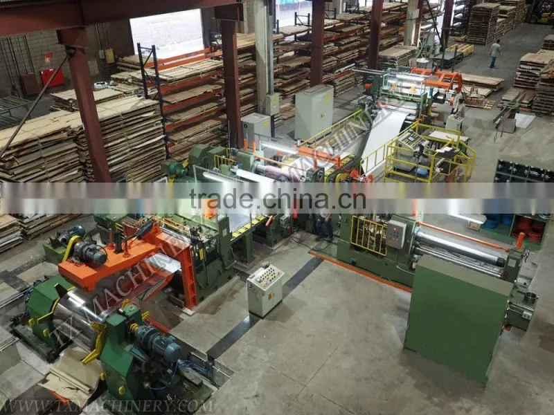 Automatic shearing slitting line