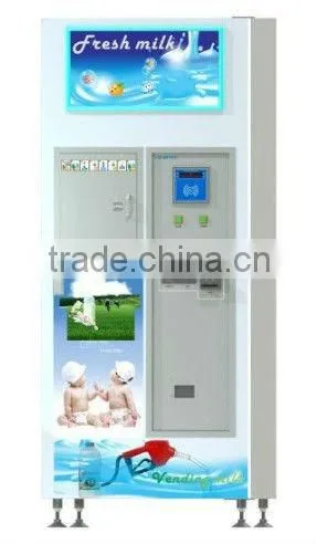 Auto fresh milk dispenser with 24 hours self-service system