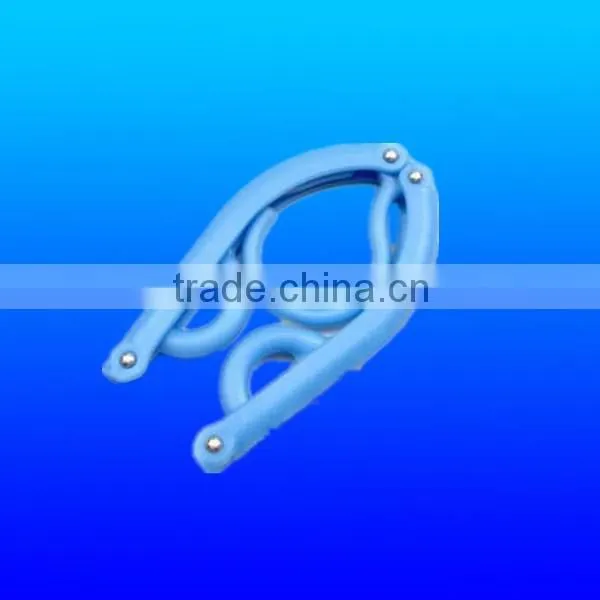 Plastic folding clothes drying rack/hanger