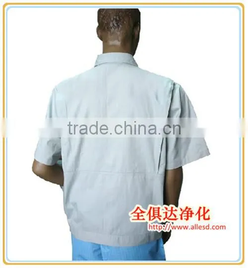 100% polyester Short Sleeve ESD Jacket