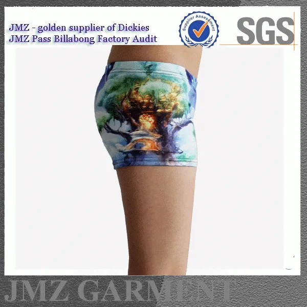 female swimming shorts oem print tight fashion shorts women