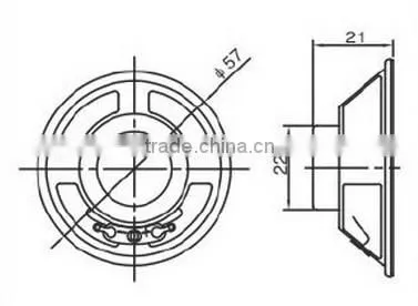 FBS57 High Quality customized round portable magnetic loudspeakers (FBELE)