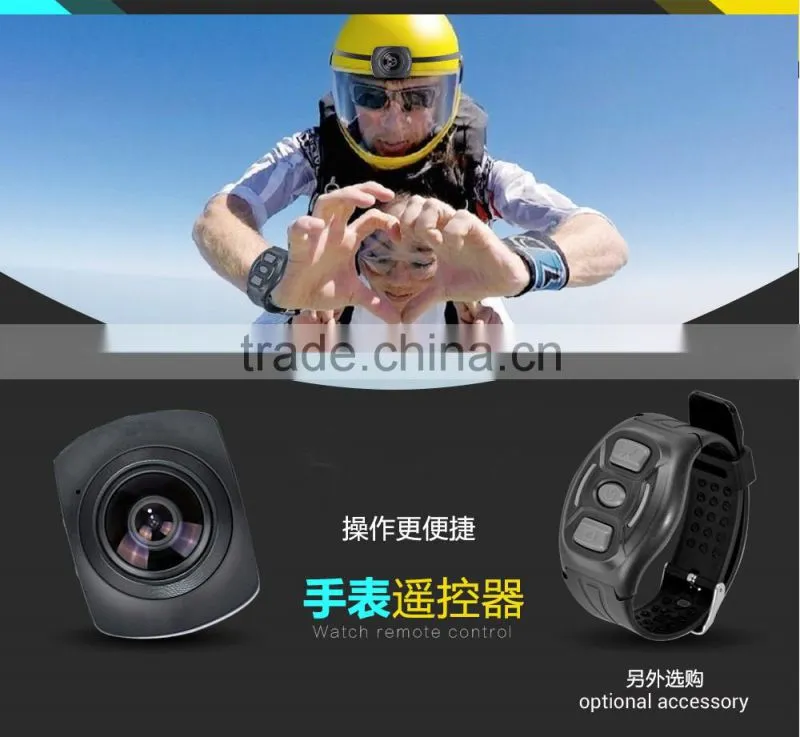 Factory OEM unique dual lens 360 degree Full-Viewing sport dv camera