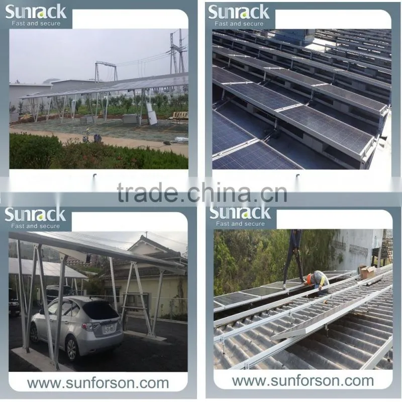 Solar ground Pile pv panel mount racks
