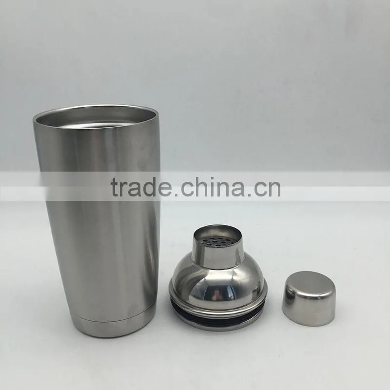 Stainless steel 20oz high quality protein joyshaker bottle Cocktail Shacker tumbler