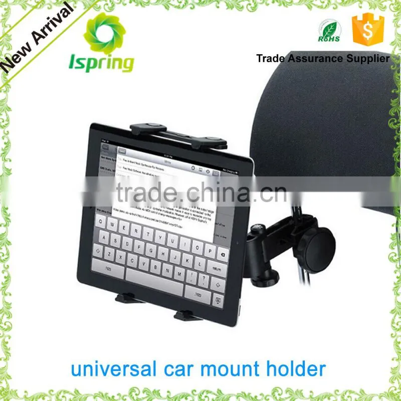 360 Degrees Revolving Car Headrest Tablet Holder for iPad