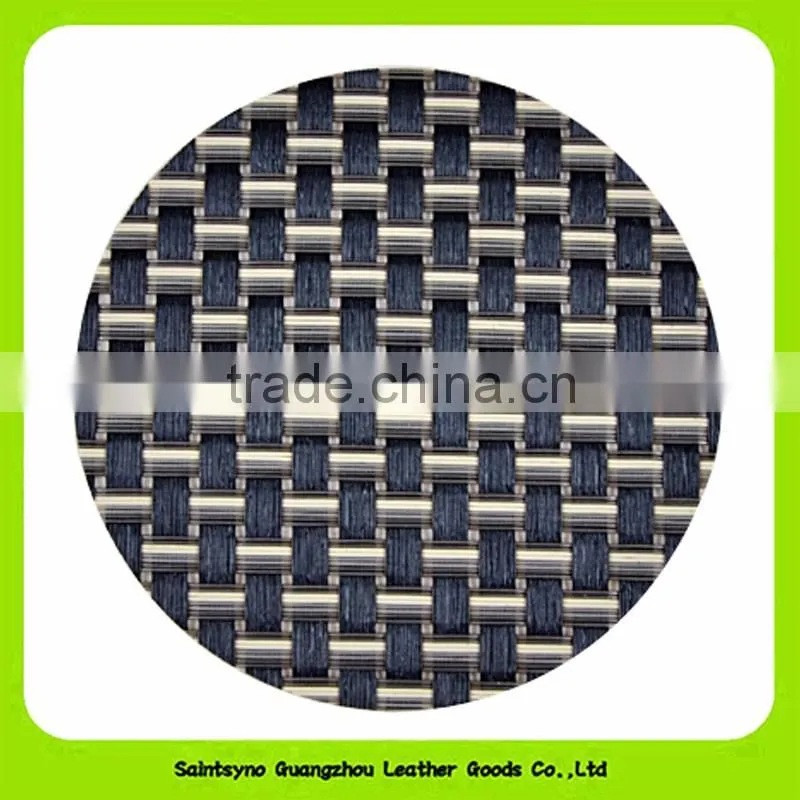 10cm Diameter Round Set of 6 PU Leather Cup Coaster 16028
