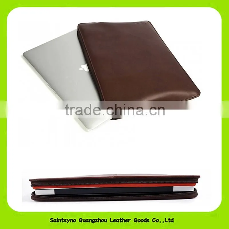 15055 Factory wholesale leather cover case tablet holder with zipper