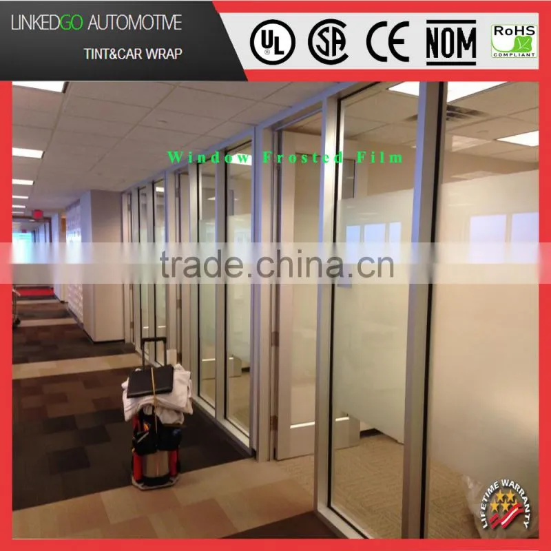 Best Price 1.52*30/60m frosted window film with self adhesive frosting film