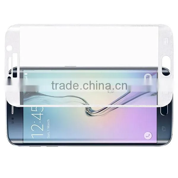 Transparent 3D Curved Full Cover Tempered Glass for S6 Edge