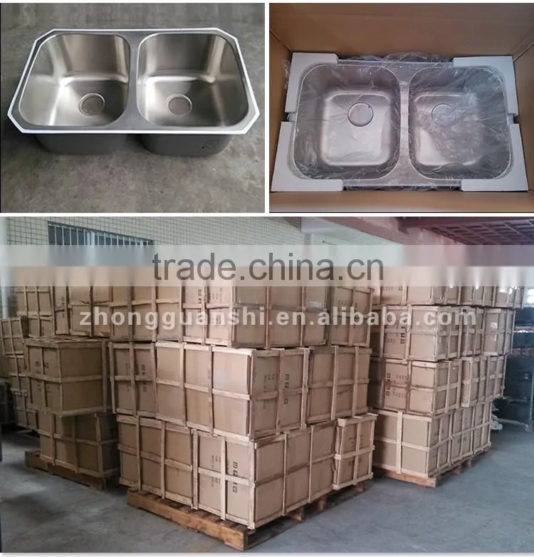 Stainless steel single bowl square kitchen sink