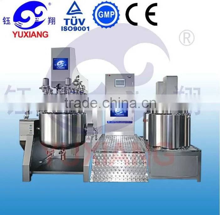 Yuxiang High quality vacuum emulsifier homogenizer for hair gel making machine
