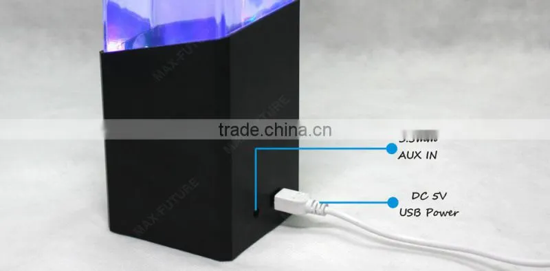 USB Input Mini Portable Speaker with Water dancing speaker,Jellyfish Lamp (F-1218J)