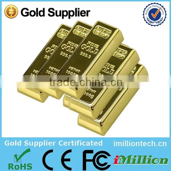 Metal Usb Flash Drive/Pen Drive Gold Bar accept paypal