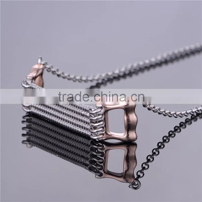925 Sterling Silver Sport Stretch Fancy Necklace Design Jewelry XLY020