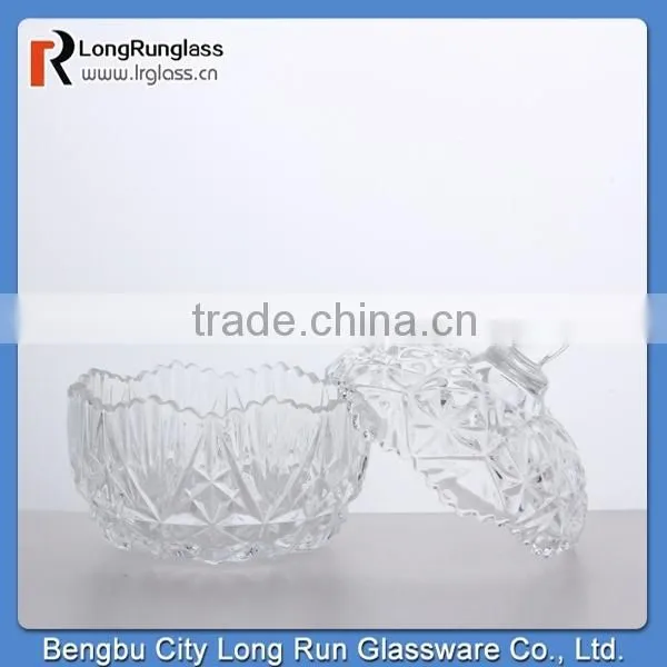 LongRun alibaba china 2015 new product high white glass material cup candy box,wedding candy box,clear glass candy box