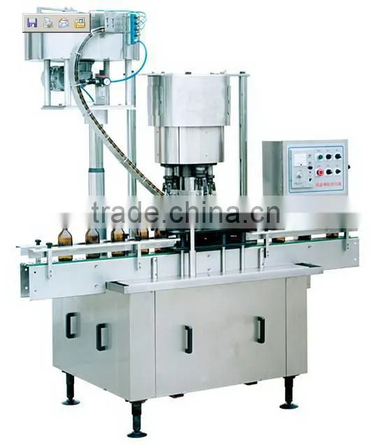 Aluminum Screw Capping Machine for sealing of disposable aluminum wring type anti-theft caps