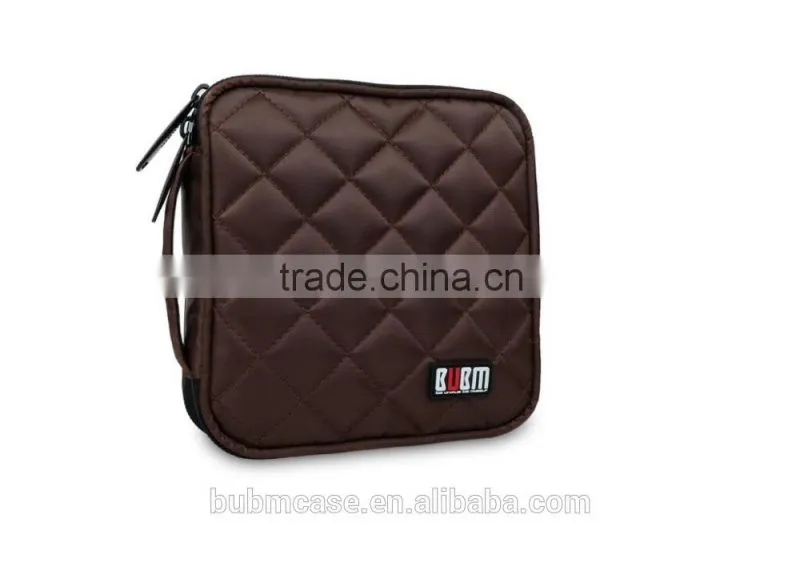 Fashion Coffee 32 Capacity PVC Fabric DVD Case CD Holder personalized cd case multi disc dvd cases