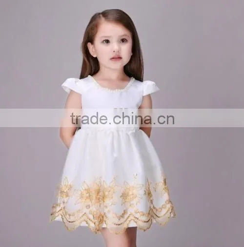 Europe new arrived girls party dresses children summer embroidered sweet girl children party dresses