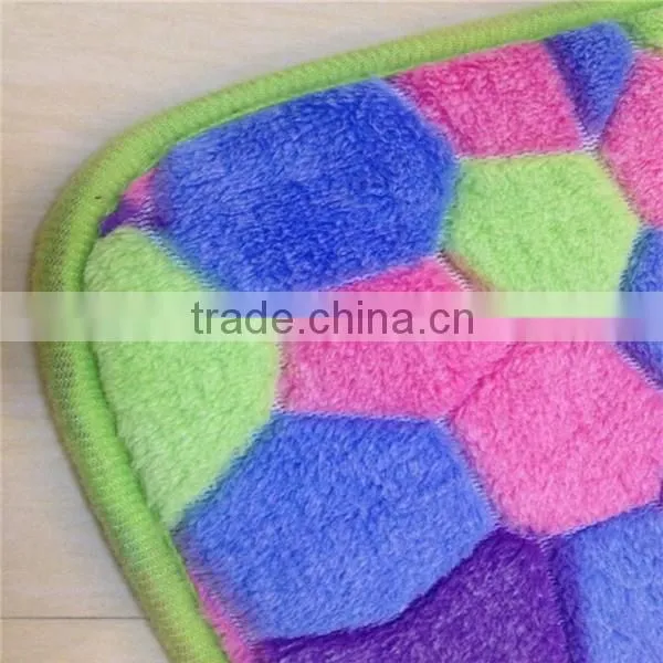 Anti-slip 100% polyester waterproof cheap printed stone mini door mat