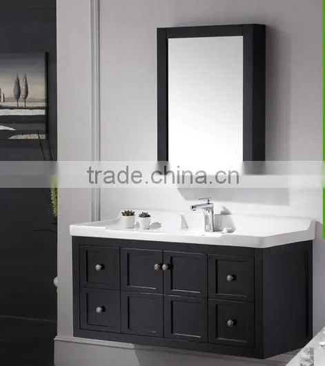 Modular European style pvc bathroom wash basin cabinet