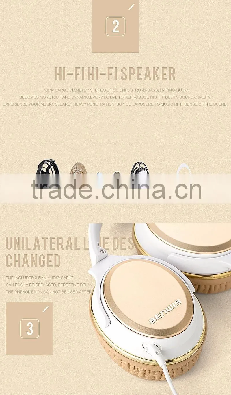 classic wired headphone with microphone stereo sound noise cancelling headphones with logo factory offer cheap price