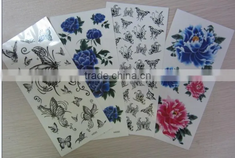 Full face tattoo stickers, temporary body tattoo stickers